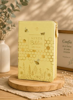 Biblia Panal de miel  Con cierre sin pestañas🐝🍯letra 11,5